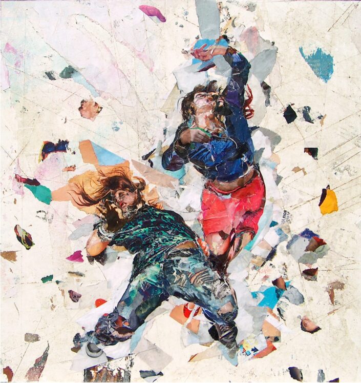 Rave 16 2011 64x62 cm Collage carta su faesite