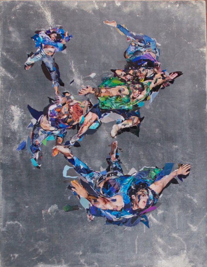 Strappo/3 2019 80x100cm Collage Paper pigments on fresco detach