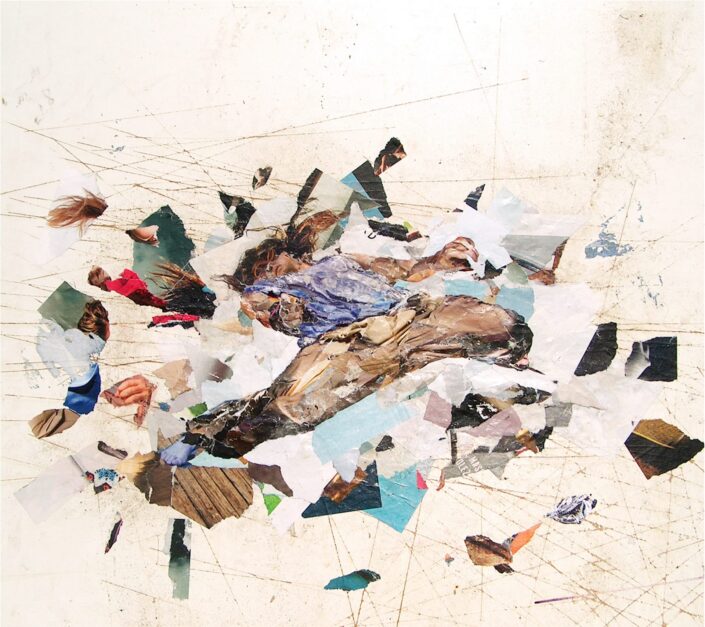 Rave 1 2010 66x72 cm Collage Carta su faesite